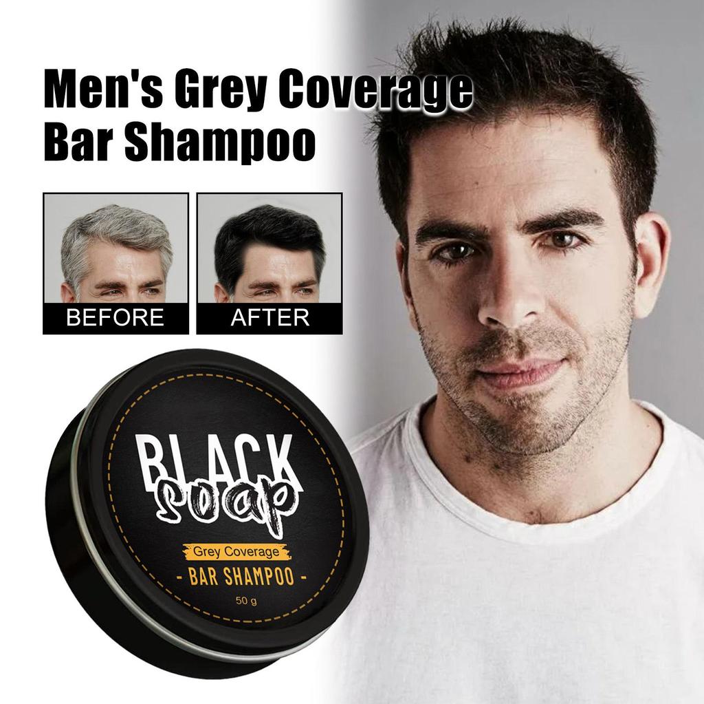 Polygonum Multiflorum Black Hair Soap Darkening Shampoo Bar Repair Gray White Color Dye Face Hair Body Shampoo Clear Follicular Debris