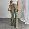 Women's Casual Business High-Waisted Loose Straight Wide-Leg Suit Pants