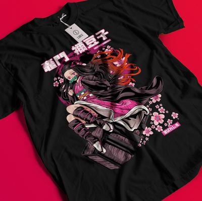 Maglietta Demon Slayer T-shirt Tanjiro T-shirt Nezuko Tee Muzan Doma Zenitsu Inosuke BB741