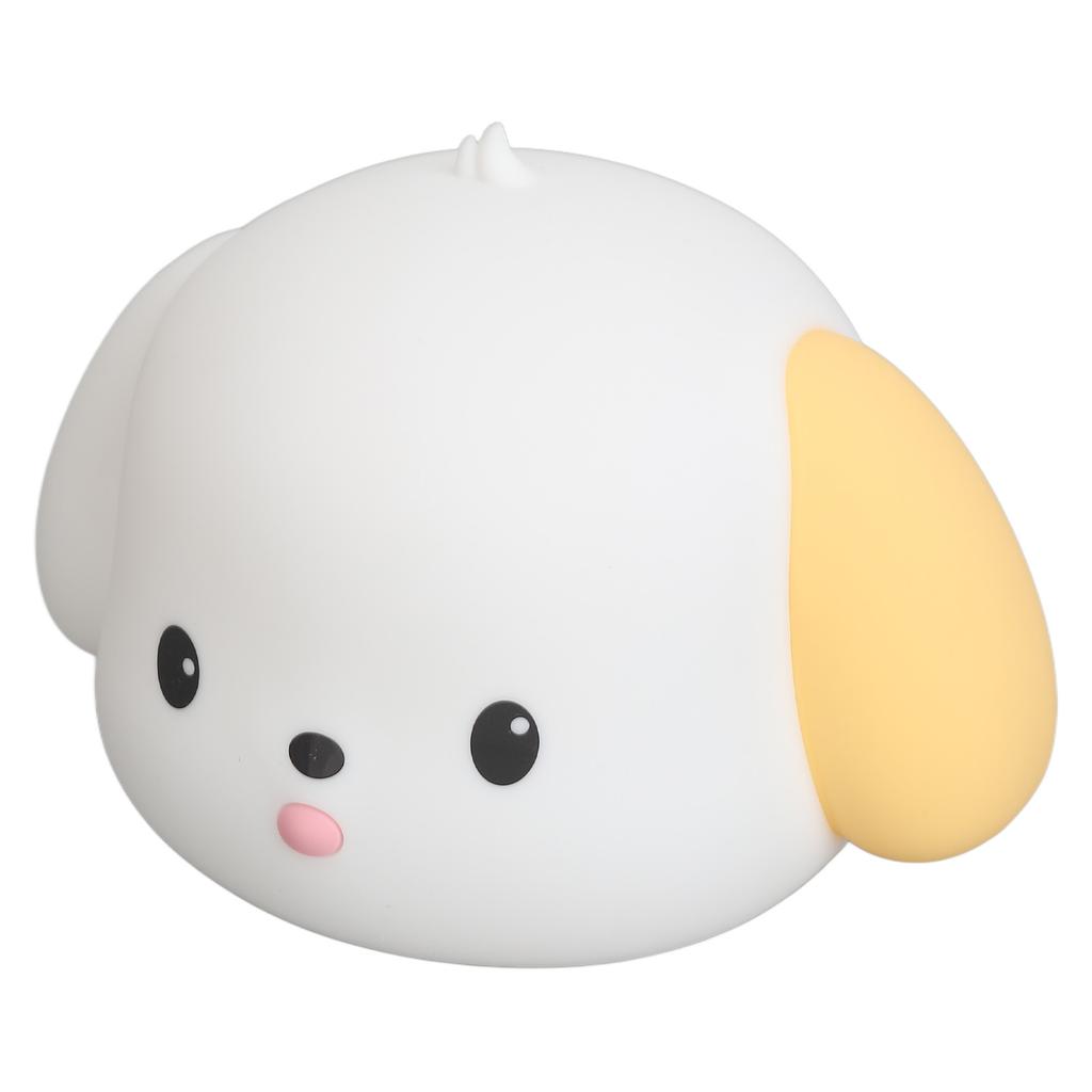 Pat Night Light Soft Silicone Small Dog Lamp Rechargeable Bedside Glowing Light Built In Battery