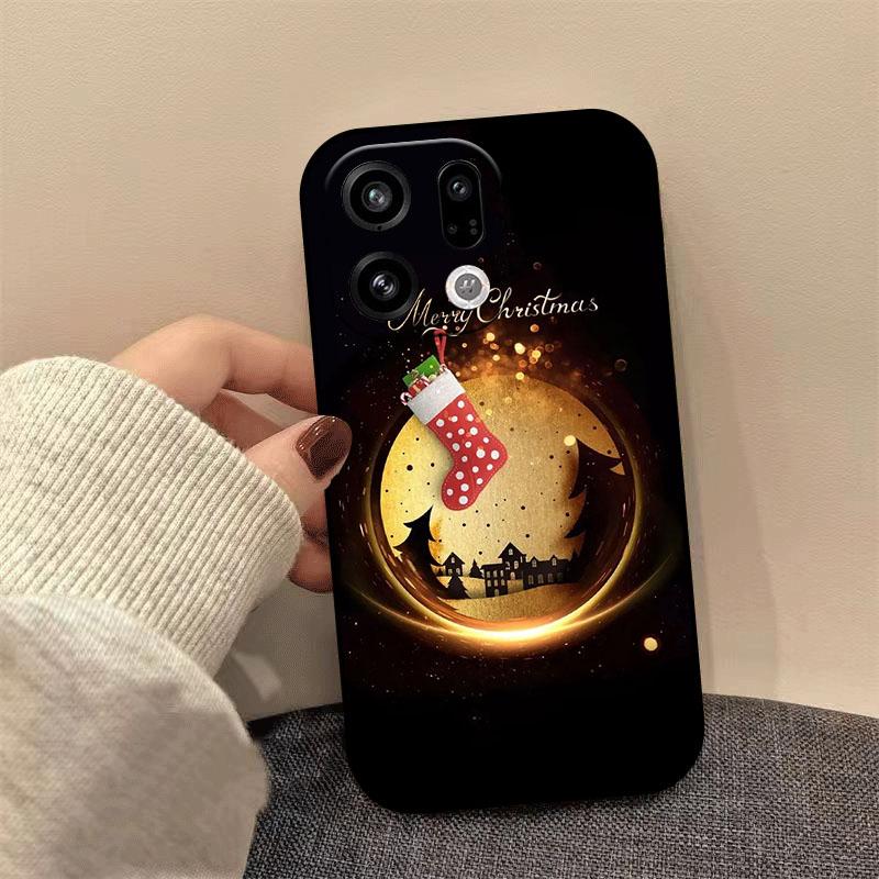 Christmas Phone Case For OPPO Find X9 Pro FindX9 X8 Ultra X8s X8Pro X8s + Plus Shockproof Protect Soft Silicone TPU Cover Coque