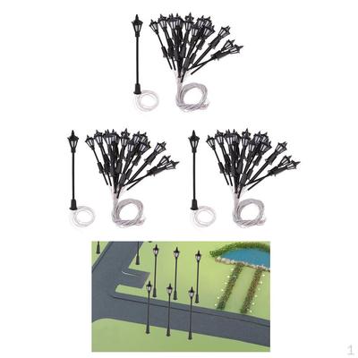 100 Stück Modell Miniatur Straßenlaternen LEDs Garten 1:150