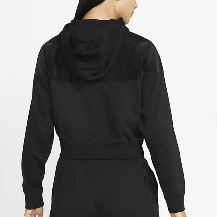 Nike Sudadera con capucha y media cremallera para mujer Tops Negro CZ1879-010