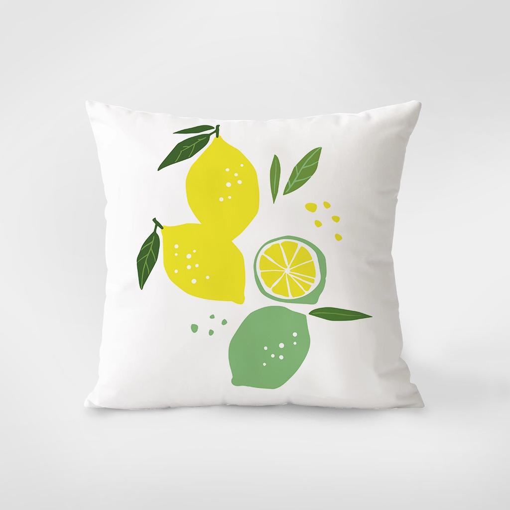 Abstract Fruit Decorative Pillowcase Bedroom Living Room Square Cushion Pillowcase