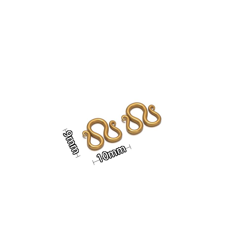 20pcs Stainless Steel W Shaped Clasps Hooks DIY Jewelry Making Bracelets Finding Necklace Pendant Accessories Anklets Supplies