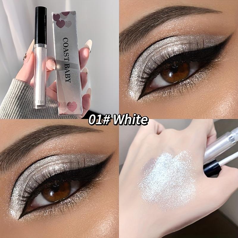 Жидкие тени для век с блестками, 12 цветов, Золотые тени для век, Коричневые тени для век с блестками, Палочка для макияжа глаз с блестками, Быстросохнущие стойкие тени для век 01