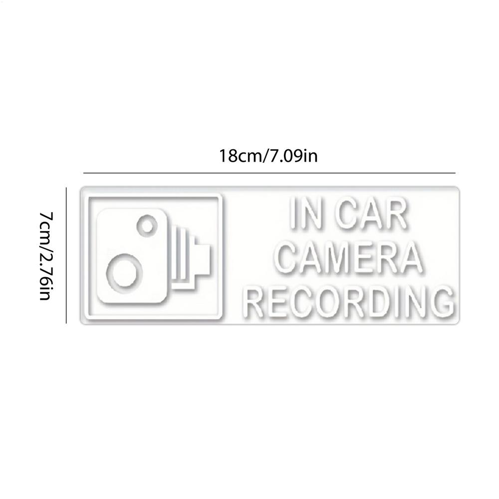Universal Car Camera Recording Stickers For Sentinel Mode Recorder Static Sticker Record Reminder Car Styling Accessories