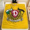 SG Dynamo Dresden Flannel Blanket, High Quality Comfortable for All Seasons, Home Decor, Warmth and Comfort