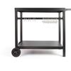 Desserte pour plancha - LIVOO - GS130 - Plateau 85 x 50 cm - Convient pour les planchas 2, 3 ou 4 brûleurs - Finition métal