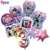 Kpop Demon Hunters Number 1-9 Foil Balloon Set, Full Cast Themed Balloons Birthday Party Decorations Photo Prop