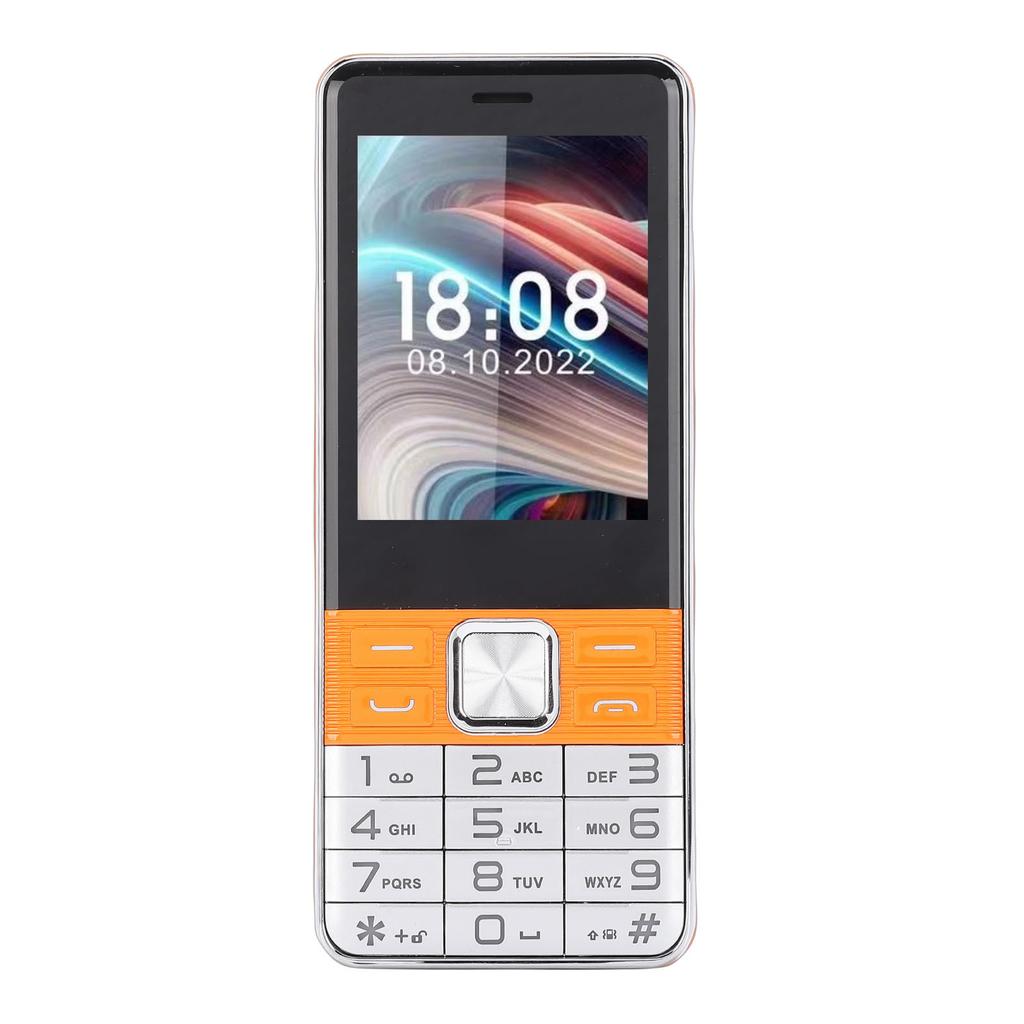 2G Unlocked Phone 2.8 Inch HD Color Screen 4 SIM Card Slots High Volume Speaker Big Keys Mobile Phone Support and 3.5mm Headphone