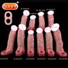 SXXY Multi-Types Skin Touch Hollow Dildo Silicone Male Dick Extender Realistic Delay Ejaculation Sex Toys For Men 18+ Couple Sex