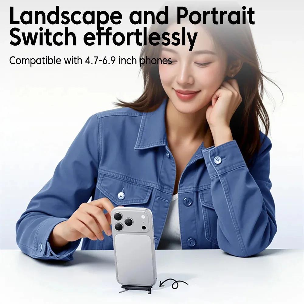 Adattatore Supporto di Ricarica per Telefono Tipo C Ricarica Rapida 240W Convertitore USB-C Maschio a USB-C Femmina OTG con Supporto Pieghevole