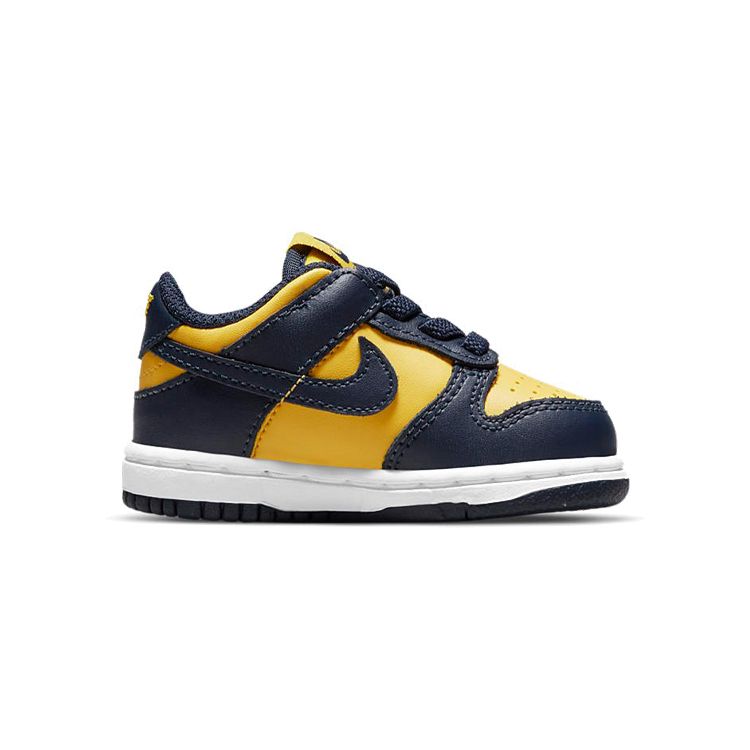 Nike Dunk Low TD Michigan 2021 Baby Sneakers Blue Varsity-Maize Midnight-Navy CW1589-700