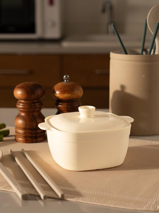 Sillymann [Sillymann] Силиконовая квадратная пароварка Harmony WSK4024 Cream beige