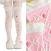 Children's Knee Length Cotton Socks Baby Girls Long Tube Socks Soft Stockings Flower Pattern for School Uniforms