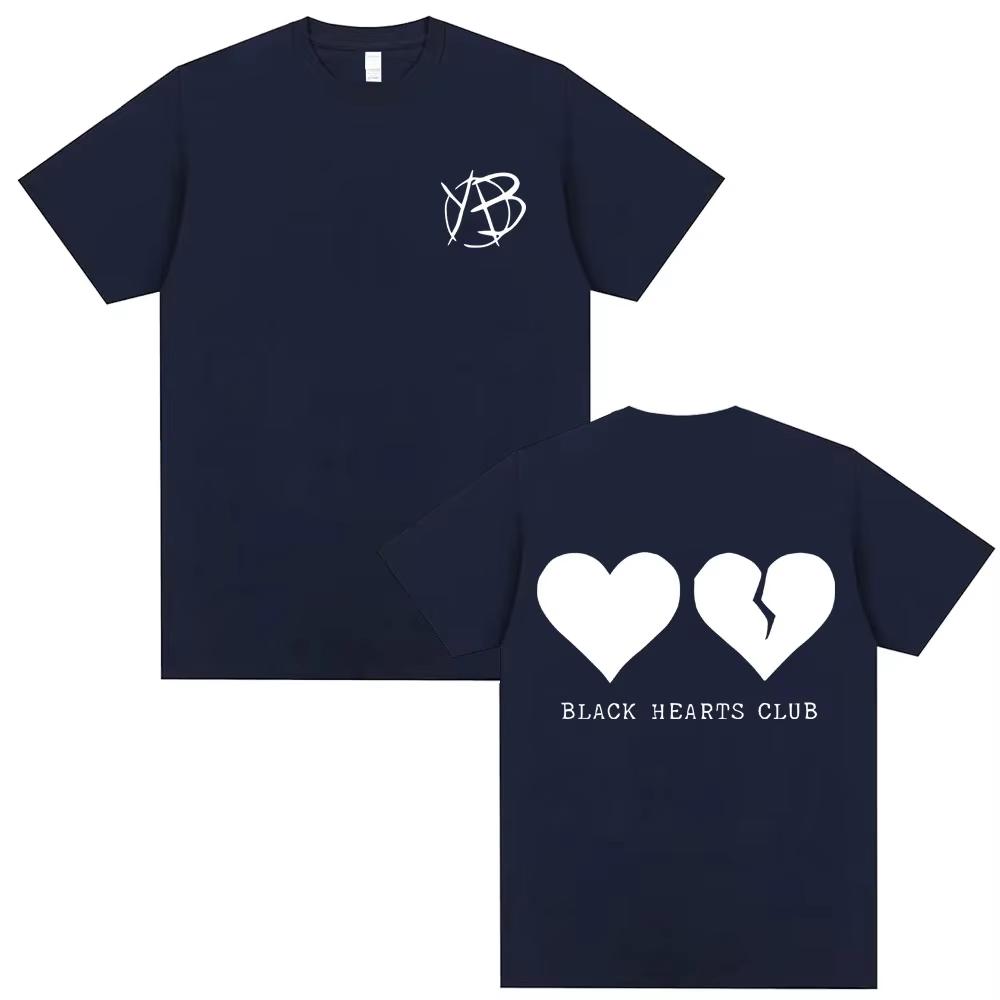 2026 Summer Singer Yungblud Black Hearts Club TShirt Unisex Unisex Rock Vintage Oversized Short Sleeve Tees Unisex Fashion Tops M