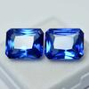 16 Ct Natural Ceylon Blue Sapphire CERTIFIED Emerald Cut Loose Gemstone Pair