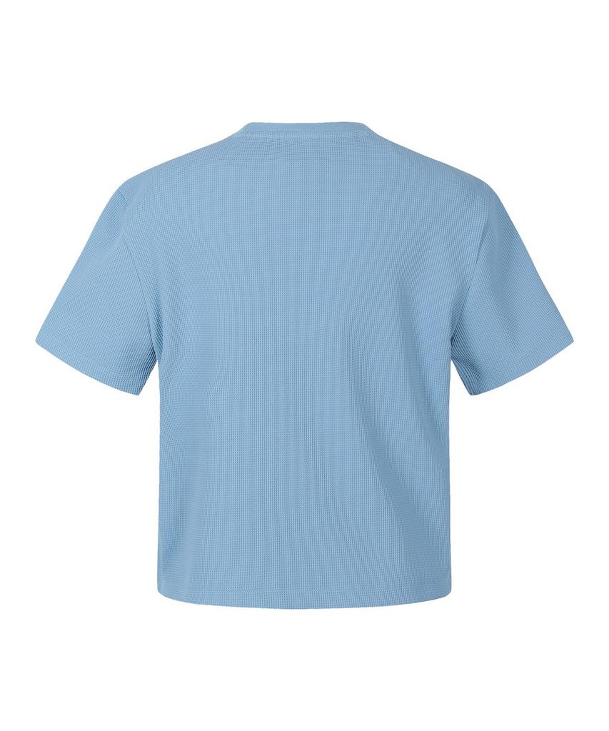 DISCOVERY EXPEDITION Women'S Waffle Training Short Sleeve T-Shirt (Blue)