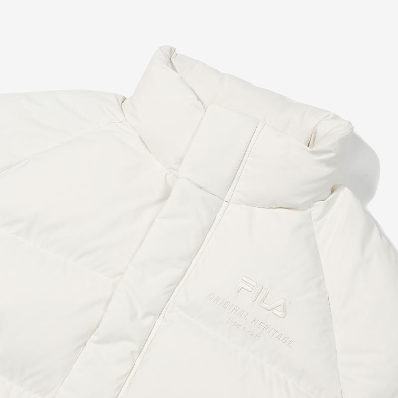 New FILA Down Jackets Unisex White FS2DJD4101X-CRM