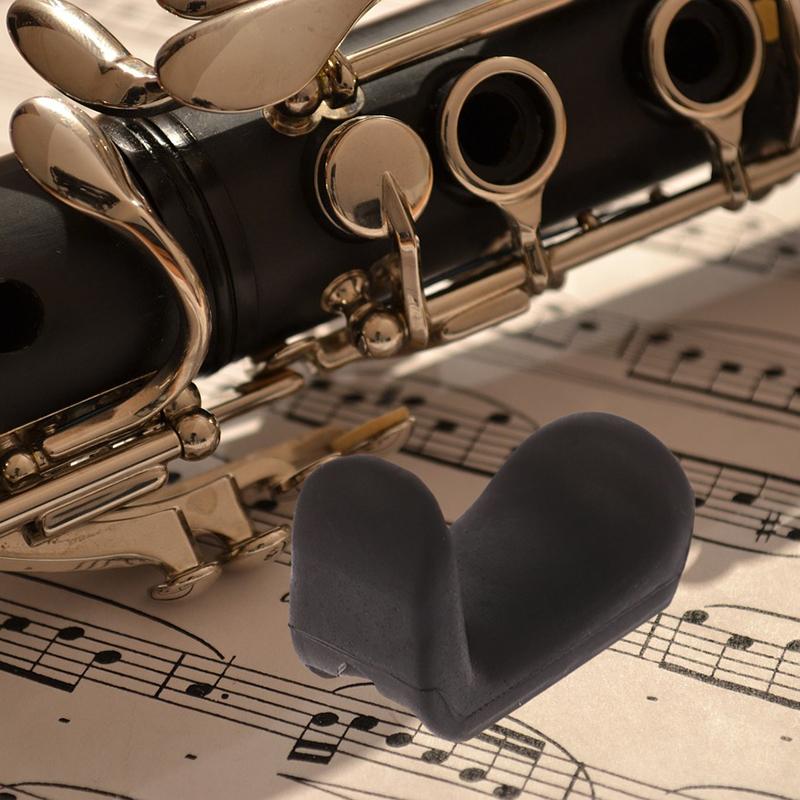 1Pc Soft Rubber Clarinet Oboe Blackpipe Finger Rests Ergonomic Accessories
