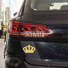 Car Styling 3D Crown Decorative Metal Alloy RearTrunk Fender Adhesive Badge Body Tailgate Displaceme Emblem