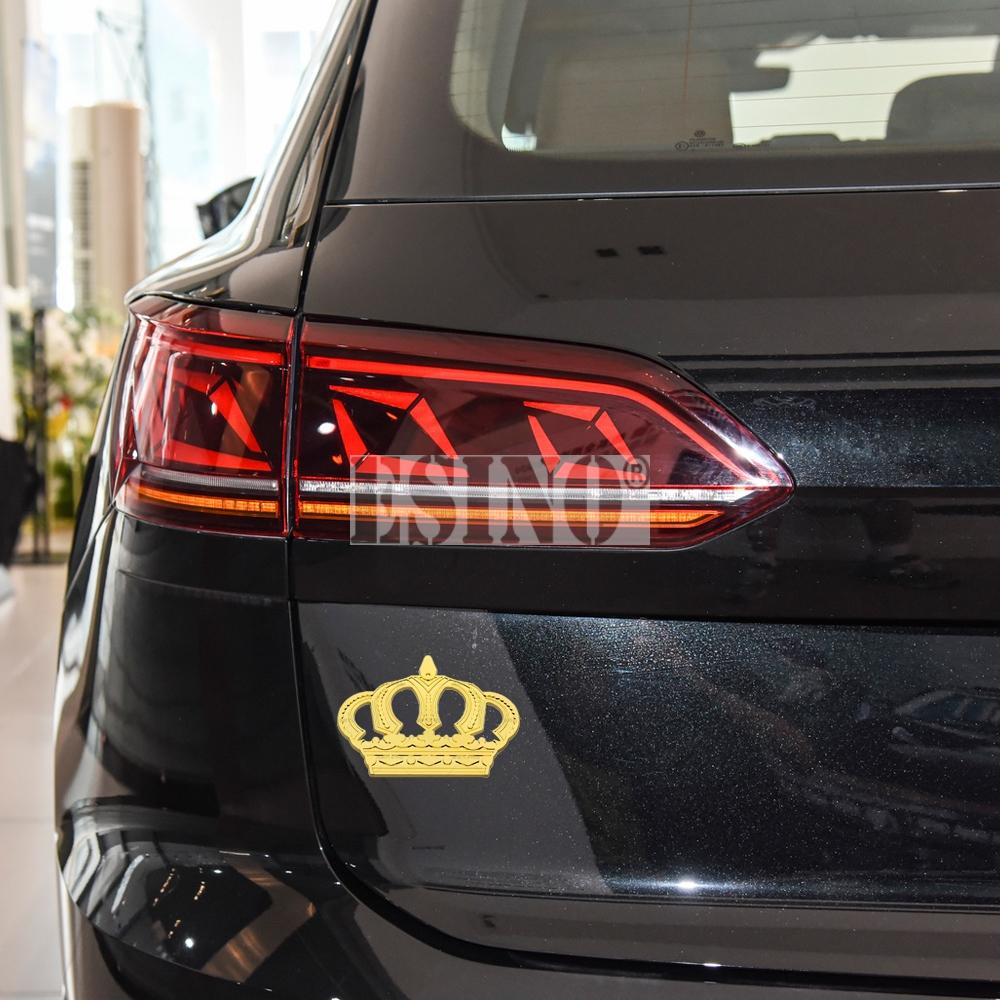Car Styling 3D Crown Decorative Metal Alloy RearTrunk Fender Adhesive Badge Body Tailgate Displaceme Emblem