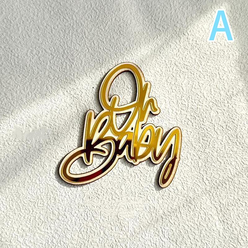 Alles Gute zum Geburtstag Kuchendekoration Gold Geburtstagstorte Seitendekoration Dessert Acryl Dekoration Babyparty Geburtstagsfeier Zubehör Geschenk