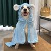Saugfähiger Schnelltrocknender Hunde-Bademantel Tragbarer Handtuchmantel für Border Collie Golden Retriever Welpen Großer Rassen Welpen Badehandtuch