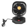 USB Car Fan ABS 360 degrees  Rotatable Single Headed USB Charging Mini Car Cooling Fan 5V 2A