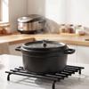 Striped Design Pot Rack Anti-slip Pot Holder Kitchen Trivet  Hot Dish/Bowl