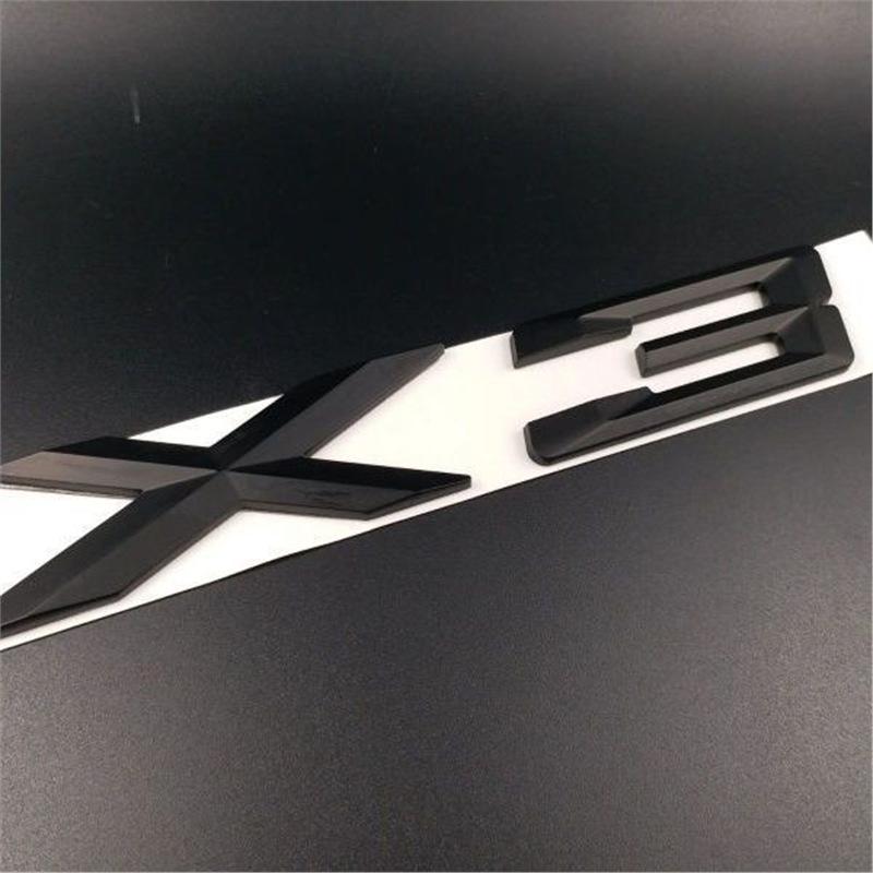 BMW X1/X3/X5/X6 GT Trunk Matte Black Logo Modification Sticker