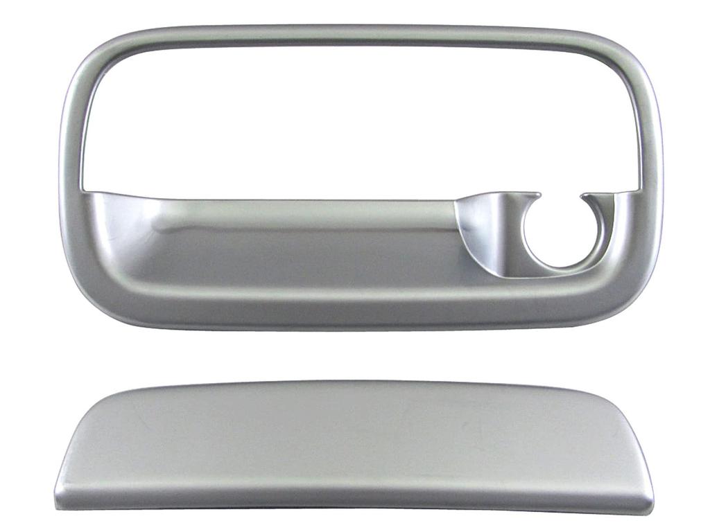 BRIGHTZ Door Handle Covers and Rear Hatch Knob Plate Set in Satin Silver for Toyota Hijet Cargo S331V Compatible with and 331 S321V, [REA-DHC-030].