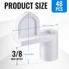48Pcs Reusable Window Screen Clip And M4x25mm Screws Durably Nylon Fasteners For Storms Panel Secure Fits