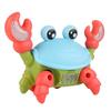 Internet Celebrity Children's Electric Rope Funny Little Crab Toy Sound And Light 3d Projection Crawling Toy
