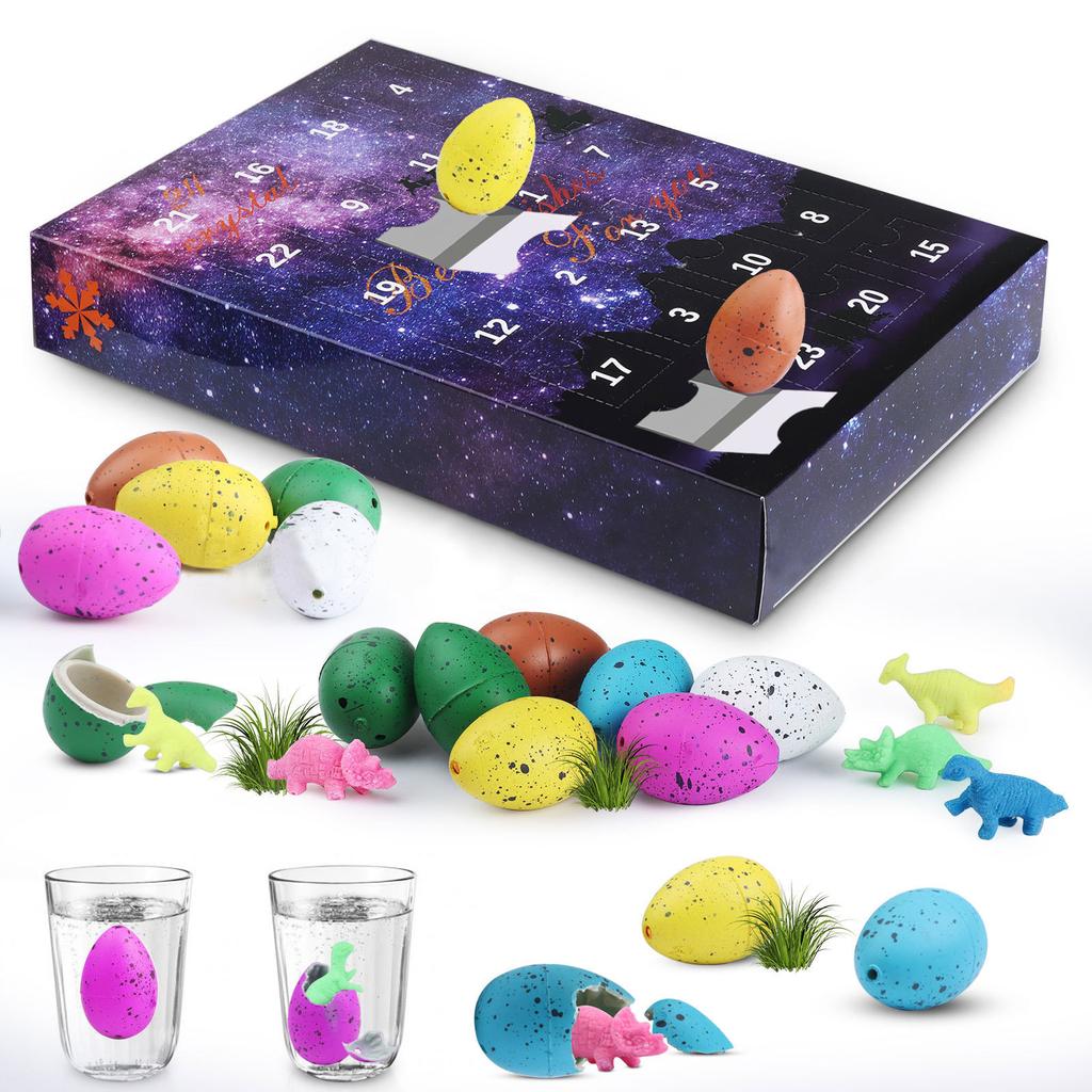 24 Christmas Countdown Calendar Gift Box Children's  Stone Rolling  Box Christmas Gift Box