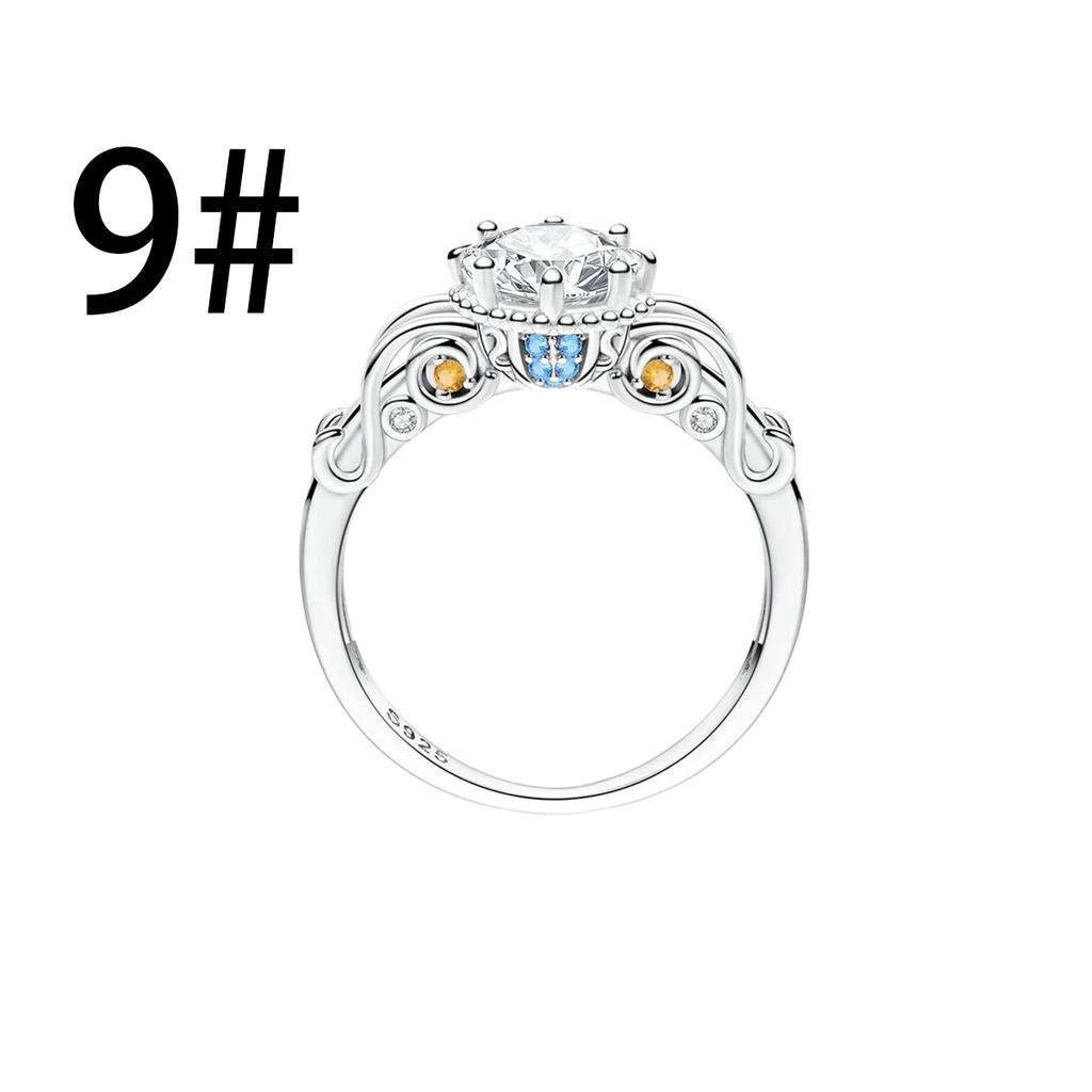 Sweet 925 Silver Car Charms Bicycle Pumpkin Carriage Ring Beads Pendant Fit Bracelet Necklace DIY Jewelry Gift