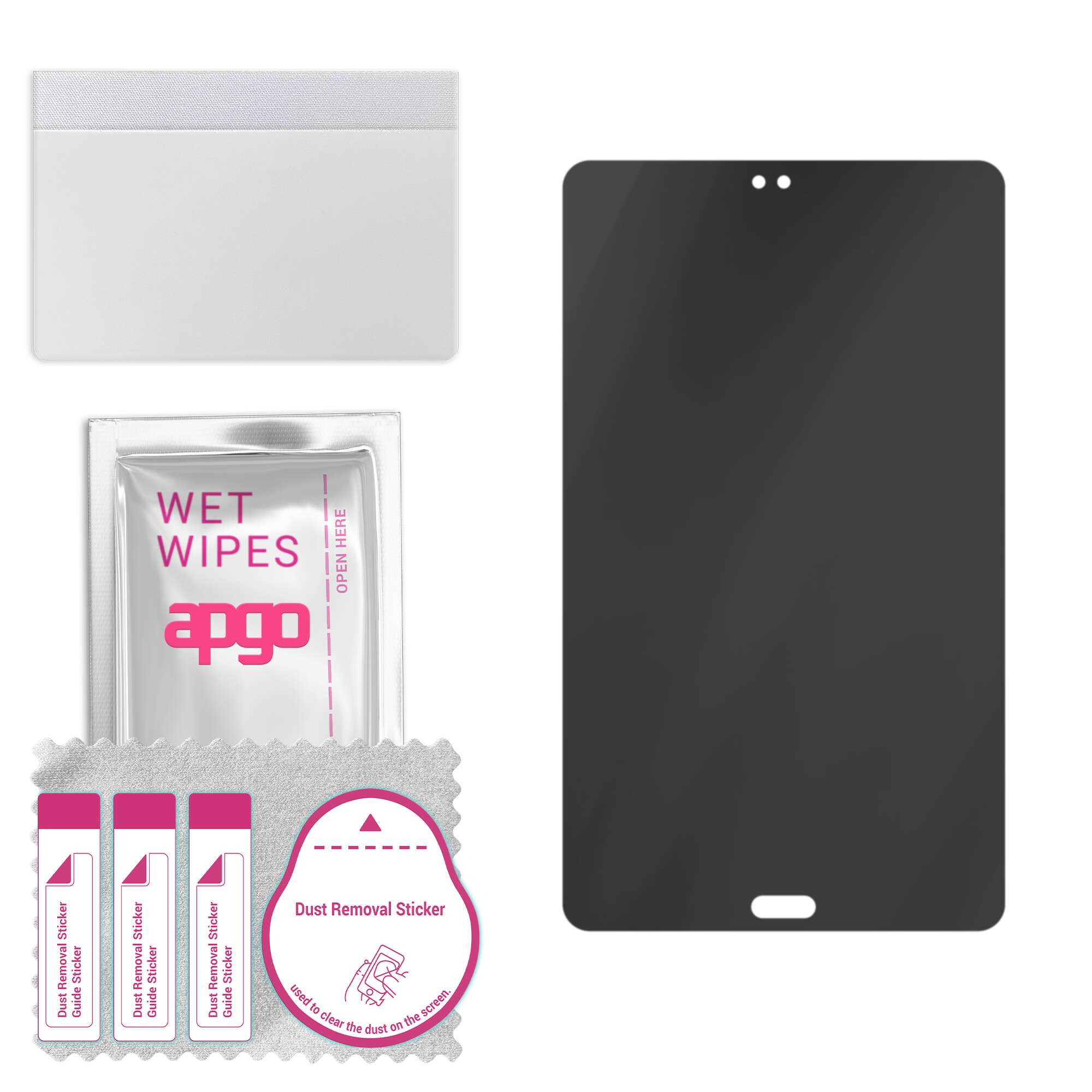 

apgo Privacy Matte Hybrid protective glass compatible with Teclast T8, flexible nano glass, great replacement for tempered glass, scratch-resistant, f