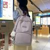 Lightweight Large Capacity Student Schoolbag Women Color Block Backpack