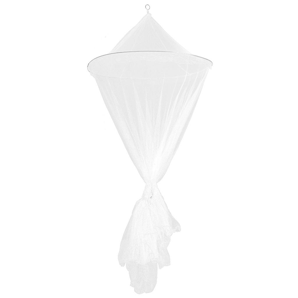 Yuvarlak Dantel Böcek Yatak Gölgelik Netleştirme Perde Kubbe Cibinlik Zarif Beyaz