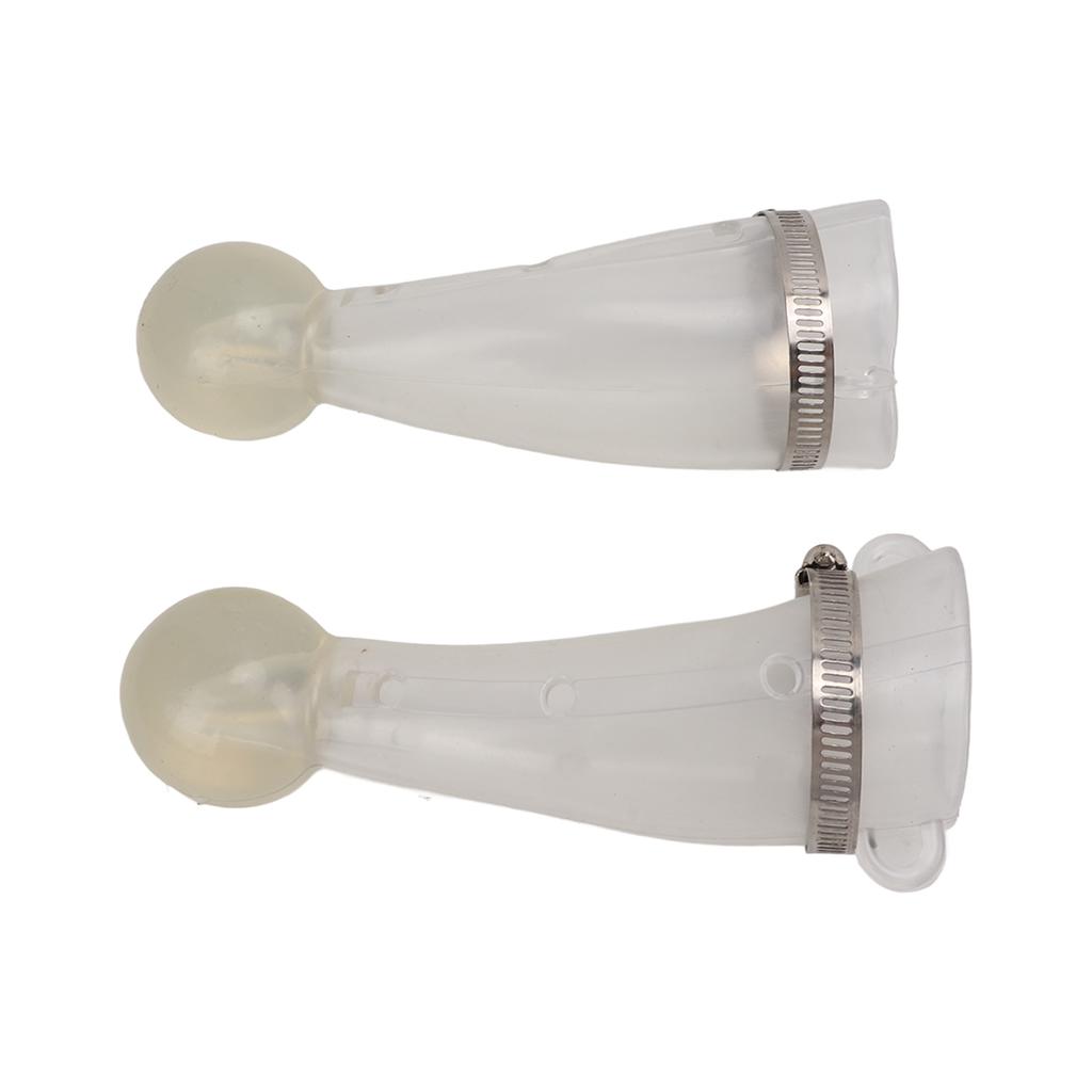 Horn Protective Cover Safe Thicken Round Cornered Silicone Horn Protector with Stainless Steel Hoop