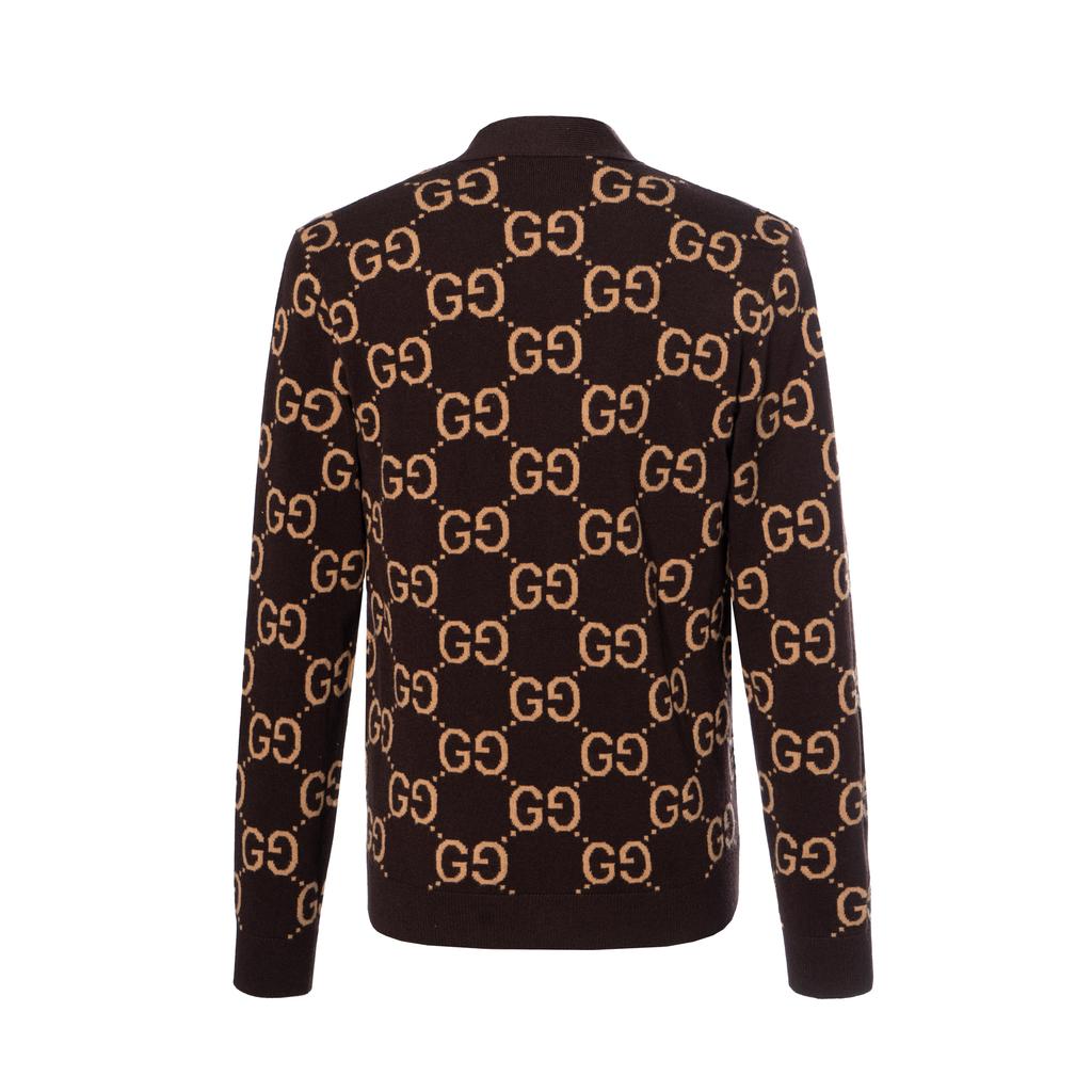 GUCCI GG-jacquard Wool Cardigan 694758-XKCC5-6385