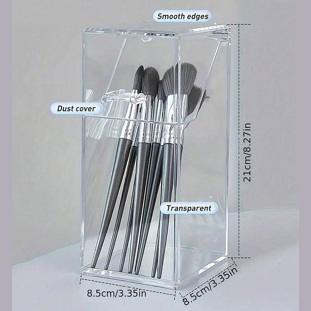 1 Stück Make-up-Organizer, transparente Aufbewahrungsbox für Make-up-Pinsel, Make-up-Aufbewahrungseimer, Aufbewahrungsbox für Stifte und Bleistifte
