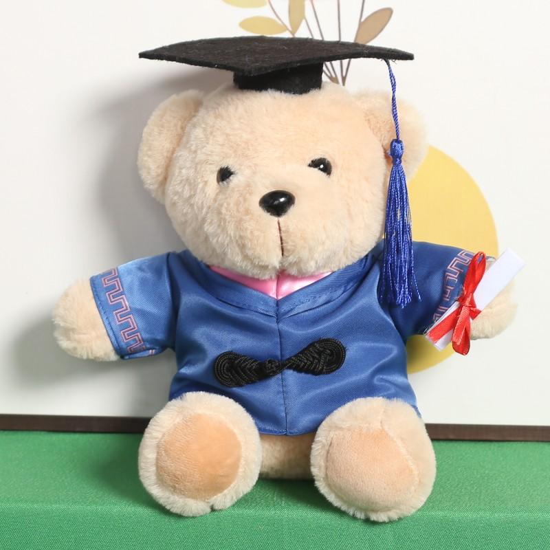 Cute Doctoral Bear Graduation Bear Doll Plush Toy Hat Doctoral Bear Doll Bachelor Bear
