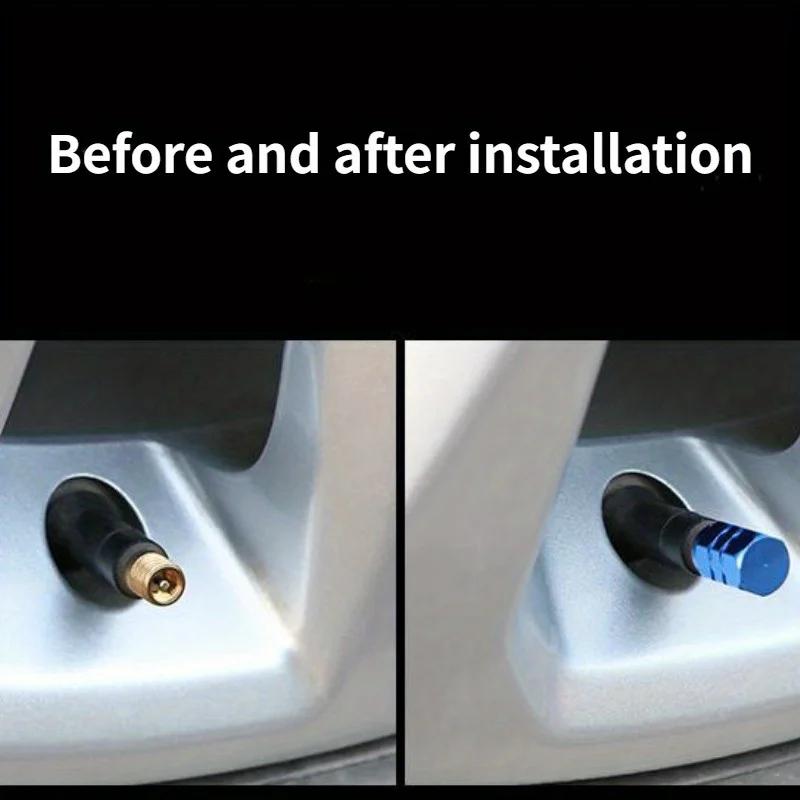 10PCS Aluminum Alloy Car Wheel Tire Valve Caps Tyre Rim Stem Covers Airdust Waterproof for Automobiles Motorcycles Trucks Bikes