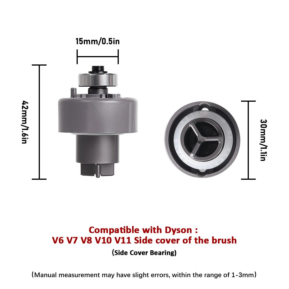 Sostituzione Cuscinetto Coperchio Laterale Barra Spazzola Rotante per Aspirapolvere Dyson V6 V7 V8 V10 V11 Coperchio Terminale Accessori Cuscinetto