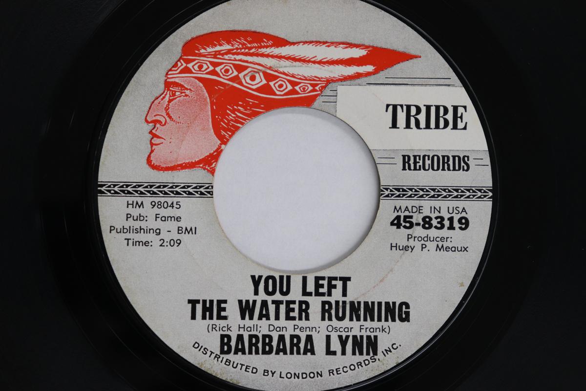 

7inch Record BARBARA LYNN - You Left The Water Running / Until 458319 TRIBE RECORDS 1966 US Soul/Funk Used
