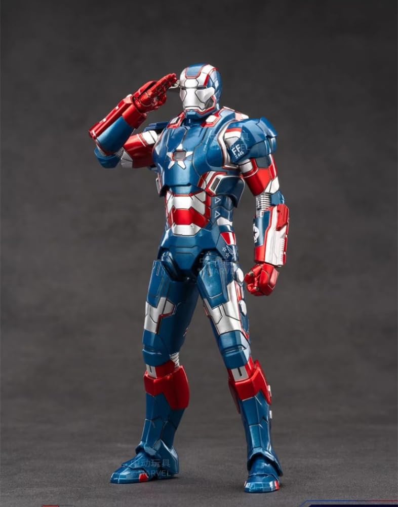 ZD TOYS Iron Man 3 Iron Patriot 1/10 Scale ABS & PVC Painted Movable Figure