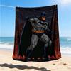 1pc Batman Outdoor Flannel Throw Blanket Soft, Lightweight & Warm for Sofa, Office