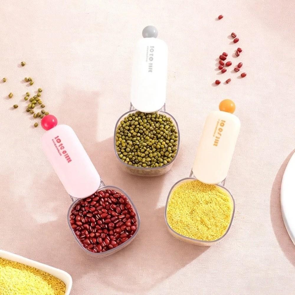 Sealing Clip Measuring Spoon Multi-Functional Food Scoop Multi Use Pet Food Scoop Kitchen
